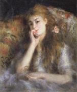 Pierre Renoir Young Woman Seated(The Thought) Spain oil painting artist